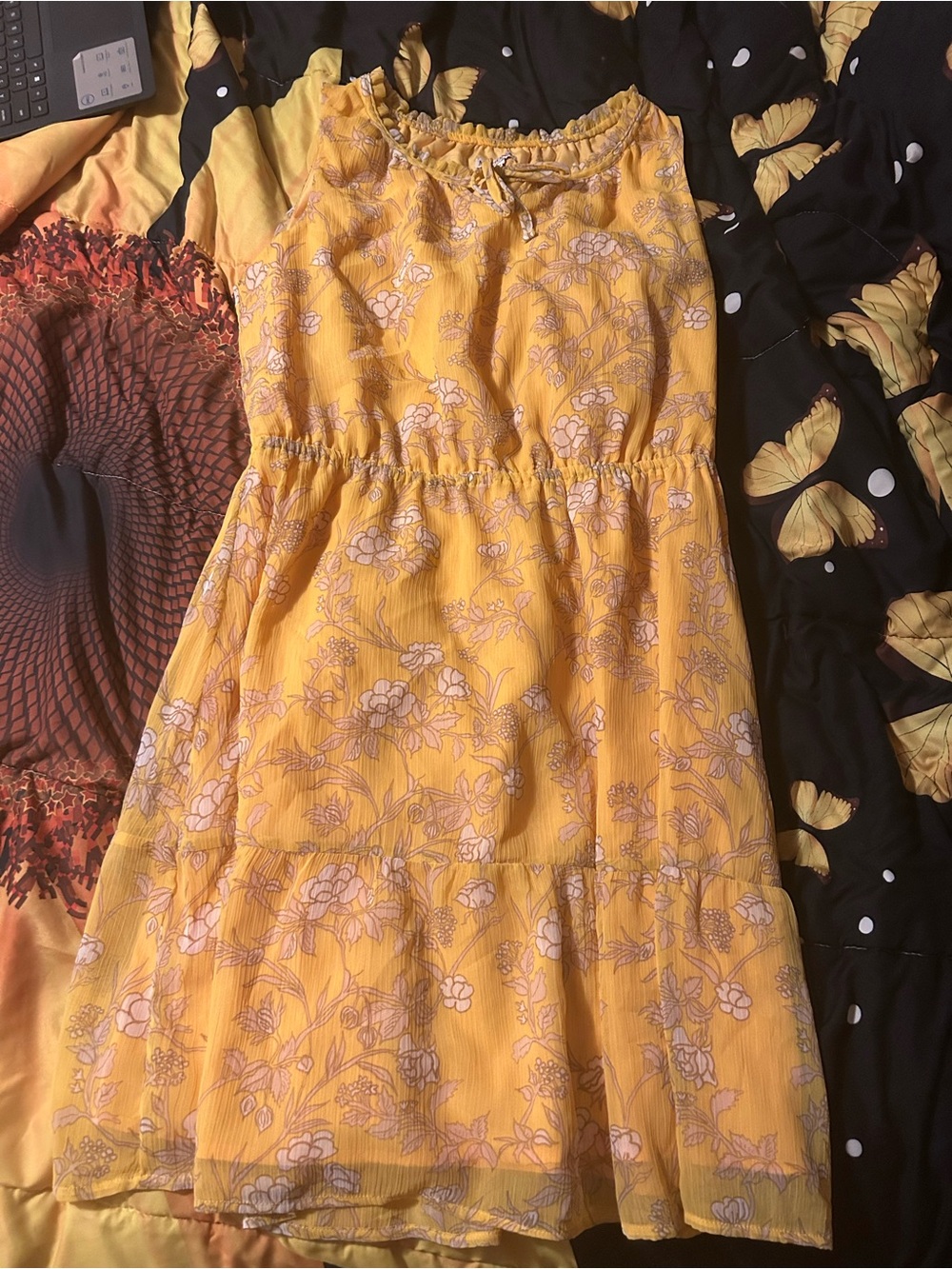 Merona Yellow Floral Blouse